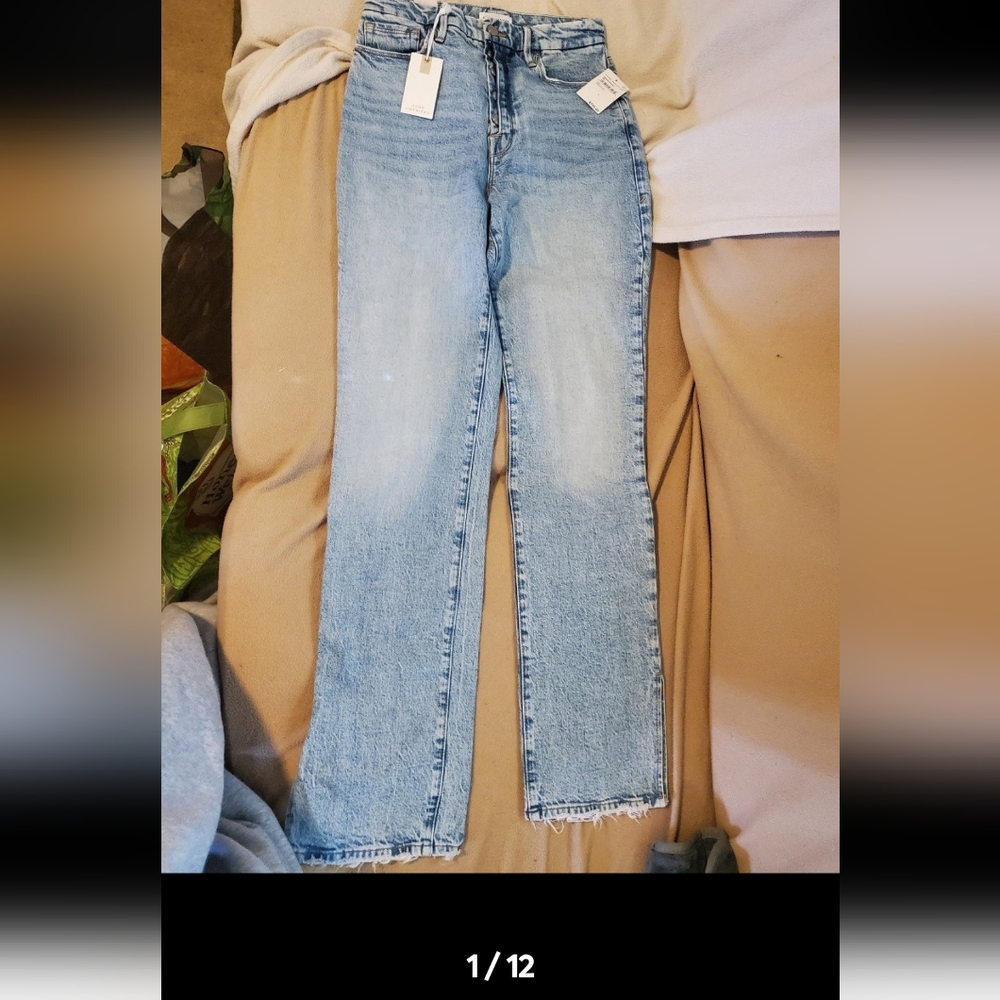 BNWT Good American "Good Boy" jeans